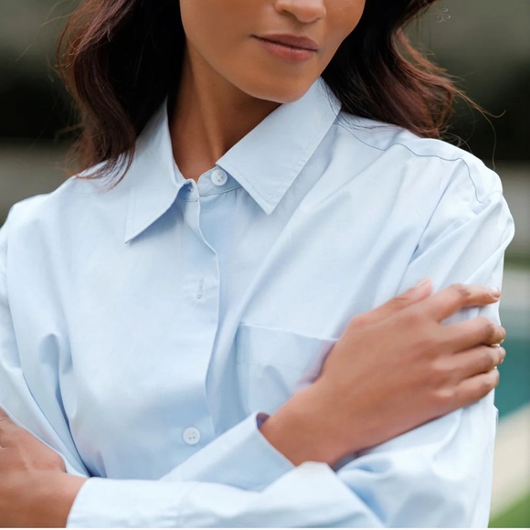 JENNI KAYNE Boyfriend Shirt blue - Picture 6 of 8